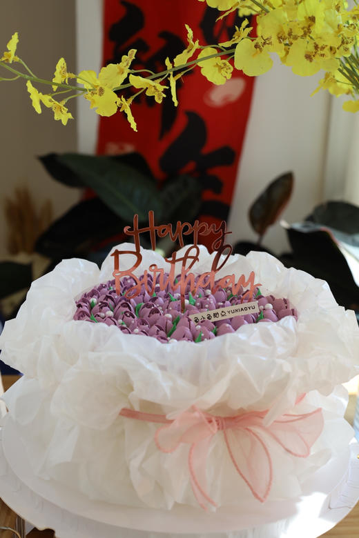 紫色系花束蛋糕 商品图7