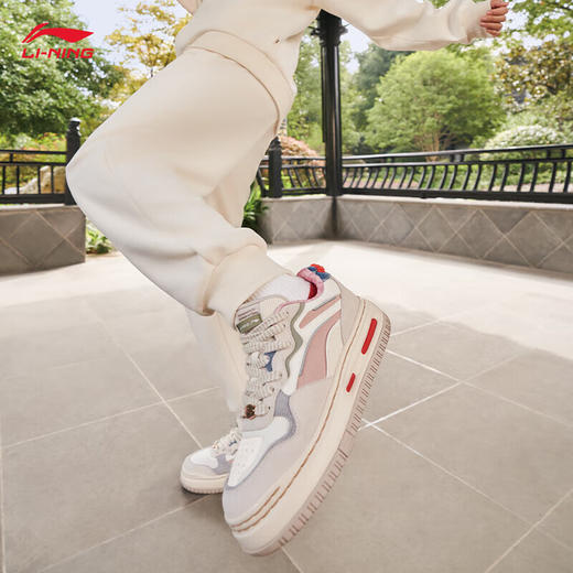 李宁日进斗金丨钟楚曦同款女装卫裤2024春季龙年运动裤AKLU028 商品图5