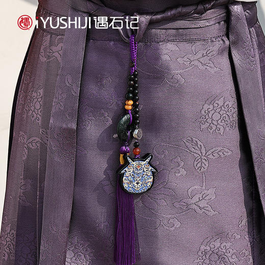 遇石记【岁岁平安】泰山玉十二生肖国潮挂件 商品图1