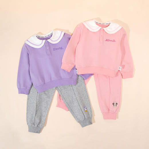 迪士尼童装女童套装甜美休闲卫衣套装 ZD1DT004 商品图8