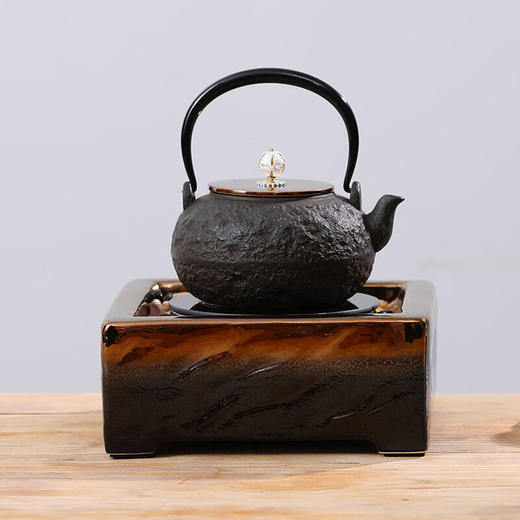 龙隐斋/厂家直发 龙隐斋 观石电陶炉金银烧煮茶小型台式煮茶炉功夫茶专用电茶炉银壶铁壶陶壶烧水泡茶炉 商品图3