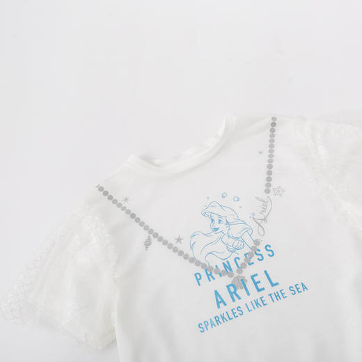 【商城同款】迪士尼美人鱼夏季女童短袖T恤232DS0976 商品图3