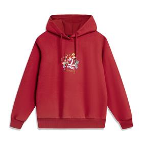 李宁-日进斗金系列女子套头连帽卫衣AWDU032