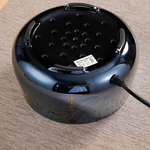 龙隐斋/厂家直发 金光釉宝蓝地云松电陶炉家用功夫茶具烧水煮茶炉小型静音电茶炉泡茶专用茶炉 商品图3