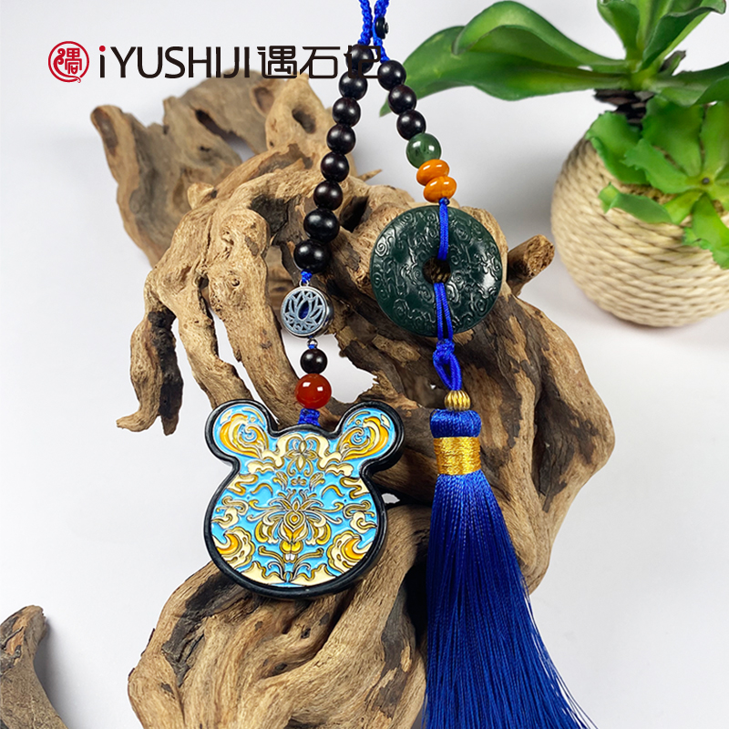 遇石记【岁岁平安】泰山玉十二生肖国潮挂件