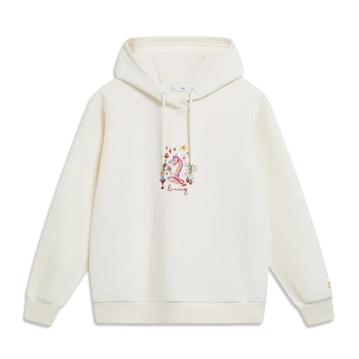 李宁-日进斗金系列女子套头连帽卫衣AWDU032 商品图2