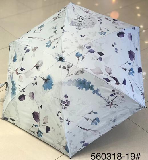 优品堂【烈焰花漾】五折黑胶防外线伞 商品图8