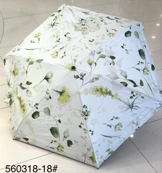 优品堂【烈焰花漾】五折黑胶防外线伞 商品图6