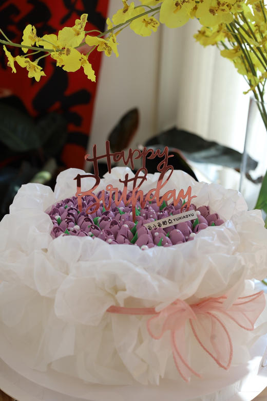 紫色系花束蛋糕 商品图5