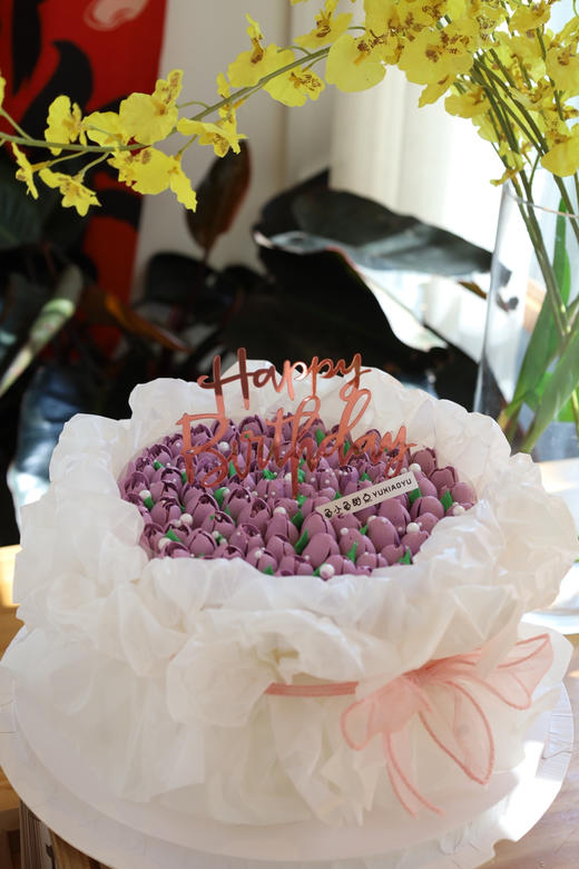 紫色系花束蛋糕 商品图2