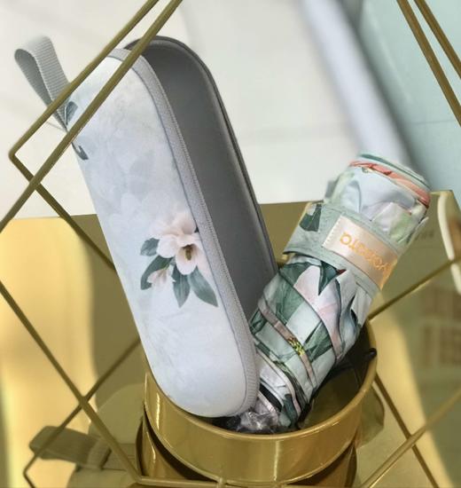 优品堂【烈焰花漾】五折黑胶防外线伞 商品图9