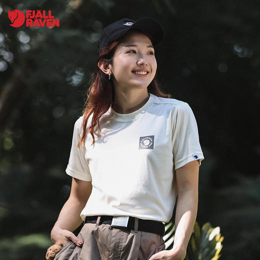 北极狐2024新款春夏舒适女士纯棉宽松百搭露营短袖T恤01241252 商品图0