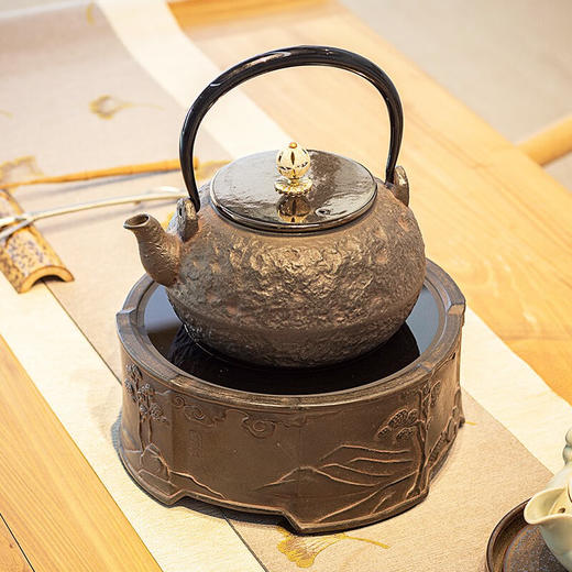 厂家直发/龙隐斋 八方山水电陶炉铁银壶专用安静无噪音家用不挑壶老岩泥 商品图2