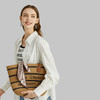 大英博物馆 盖亚安德森猫系列 草编 沙滩包 托特单肩包 驼色 送女生 生日节庆礼物 商品缩略图2