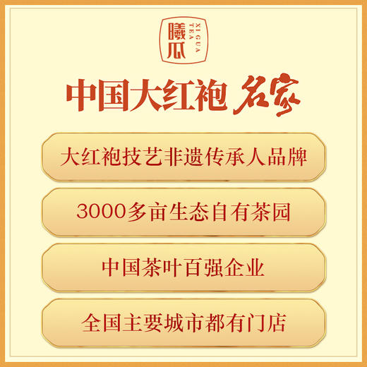【大红袍名家】曦瓜 一级武夷山大红袍 中火 火韵礼盒 200g盒（京东同款） 商品图3