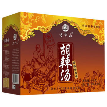 方中山胡辣汤料速食汤早餐河南特产送礼香菇牛肉味整箱送礼礼盒装3000克 商品图2