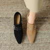 【预售5天】优雅百搭，羊猄皮尖头高跟深口单鞋FDME&FD8270 商品缩略图5