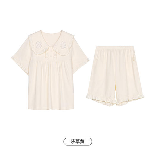 都市丽人亲情蜜语生活家居春夏睡衣女凉感无尘棉家居服薄款短袖短裤女士套装LH49A4 商品图13