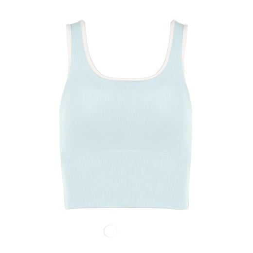 都市丽人抹胸女罗纹棉背心无尺码固定模杯长抹胸棉质长抹胸无钢圈无排扣LV42A4 商品图14