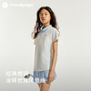 【24年夏新品】【高尔夫系列】moodytiger女童运动polo衫24年春新款拼接透气上衣	 41214105 商品缩略图1