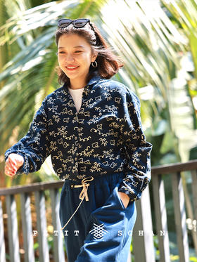 快乐小鸡 日本进口纯棉拔染工艺和风小鸡复古印花文艺衬衫