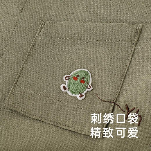 【商场同款】英氏童装连体衣男宝棉麻透气婴儿衣服夏季新款 商品图3