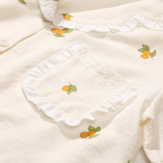 都市丽人生活家居春夏睡衣女软绵绵家居服薄款短袖七分裤女士套装LH41A3 商品图7