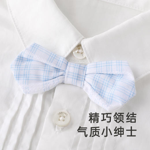 【商场同款】英氏婴儿衣服春夏透气纯棉男宝宝连体衣新款爬服 商品图1