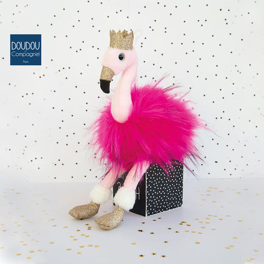 DOUDOU 粉红火烈鸟-30cmDOUCHO2766玩偶 商品图1