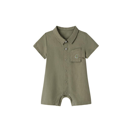 【商场同款】英氏童装连体衣男宝棉麻透气婴儿衣服夏季新款 商品图4