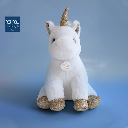 DOUDOU 金色独角兽-23cmDOUCHO2659玩偶 商品图1