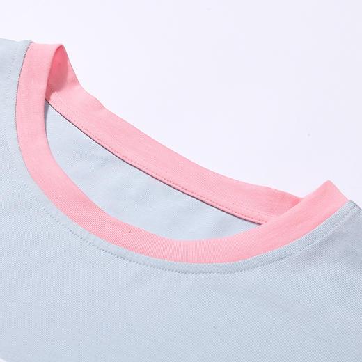 都市丽人生活家居春夏睡衣女32支CVC单面家居服薄款短袖裙女士睡裙LH46B7 商品图2