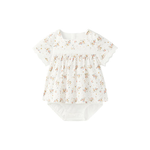 【商场同款】英氏女宝宝衣服春夏透气纯棉婴儿连体衣新款爬服 商品图4