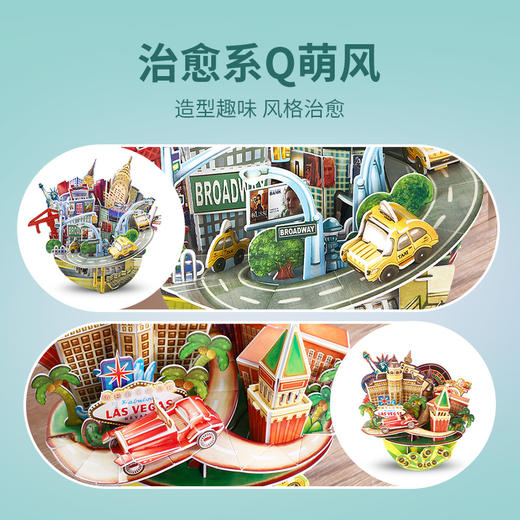 乐立方城市缩影DIY拼接LED建筑模型3D立体玩具 商品图3