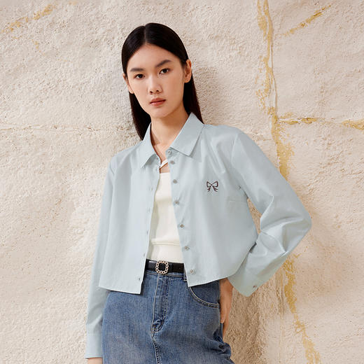 【特惠不退货】伊芙丽秋衬衫1E7122061 商品图4