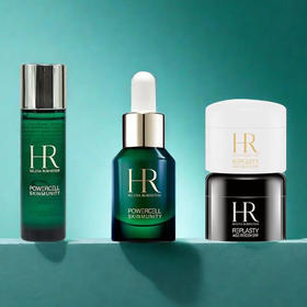 【双12嗨购节】【全球购】新版HR/赫莲娜面部护肤赫莲娜新肌水30ml+赫莲娜绿宝瓶精华液10ml+黑绷带晚霜5ml+白绷带日霜5ml 旅行装小样·现货速达