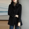 雀说 韩版气质小个子呢子大衣女秋冬修身毛呢外套女4ZF-021915 商品缩略图3