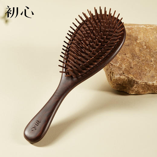 初心| 实木黑檀水滴梳 商品图0