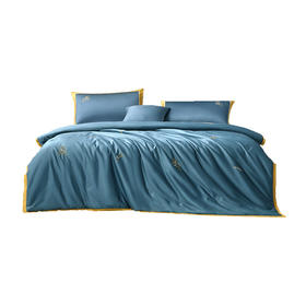 水星家纺  抗菌负离子水洗桑蚕丝夏被(敦敦佳尔/灰蓝色）