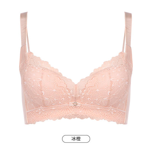 都市丽人舒软挺塑柔型杯轻塑塑身内衣女蕾丝AB杯适穿3/4杯A加加厚B中厚文胸无钢圈三排扣LJ44B1 商品图11