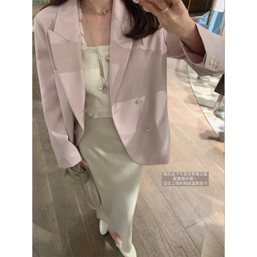 金蘑菇菇 人间春天 开场白西装 / 早春系列 休闲西装设计感外套 商品图4