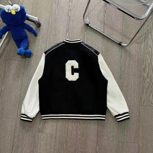 【bfm1】新款毛巾绣大C拼皮情侣时尚休闲棒球服外套！！ 商品图2