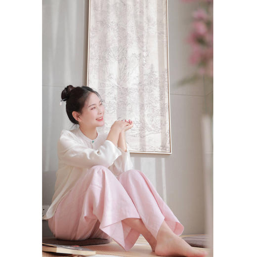 【抖音专属】【清欢系列】小领衬衣（21710804凝脂） 商品图0