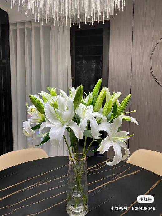白色多头百合3支 商品图0