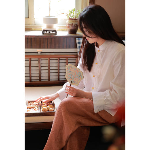 【线上专属】立领小衫（24710170-山矾） 商品图5