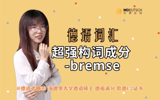 超强构词成分 -bremse 商品图0