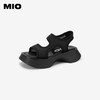 MIO米奥夏季凉鞋韩版拼色中跟沙发厚底时髦质感女凉鞋M243130621 商品缩略图2