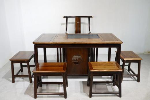 檀香实木系列茶桌六件套（一桌一椅四副椅） 商品图5
