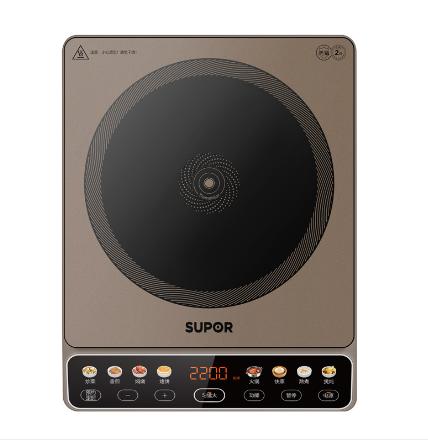 苏泊尔  2200W大功率大面板 大线圈 防辐降噪 预约定时 家用电磁炉套装带锅 C22-IA03 商品图4