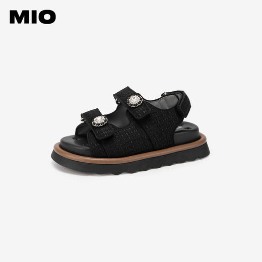 MIO米奥夏季小香风女鞋舒适亲肤厚底休闲凉鞋沙滩鞋女鞋M243132008 商品图1